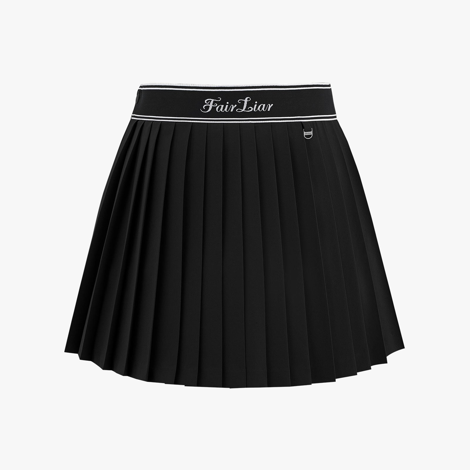 LOGO JACQUARD BAND PLEATED SKIRT